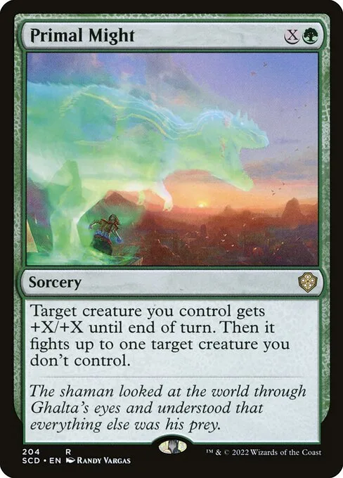 Primal Might · Starter Commander Decks 204/352