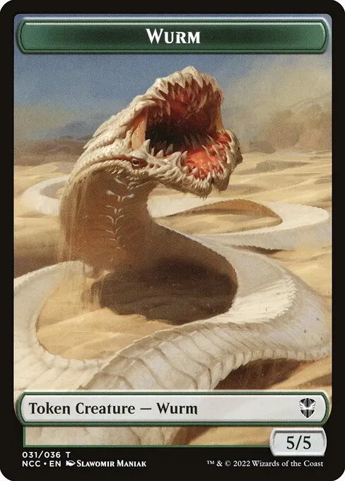 Wurm · New Capenna Commander Tokens 31/36
