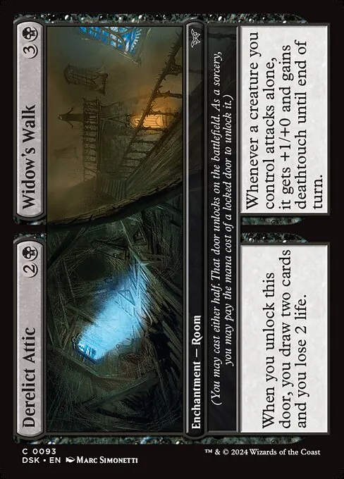 Derelict Attic // Widow's Walk · Duskmourn: House of Horror 93/419