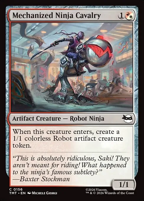 Mechanized Ninja Cavalry · Teenage Mutant Ninja Turtles 156/320