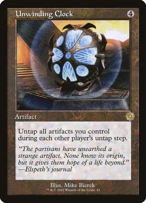 Unwinding Clock · The Brothers' War Retro Artifacts 61/189
