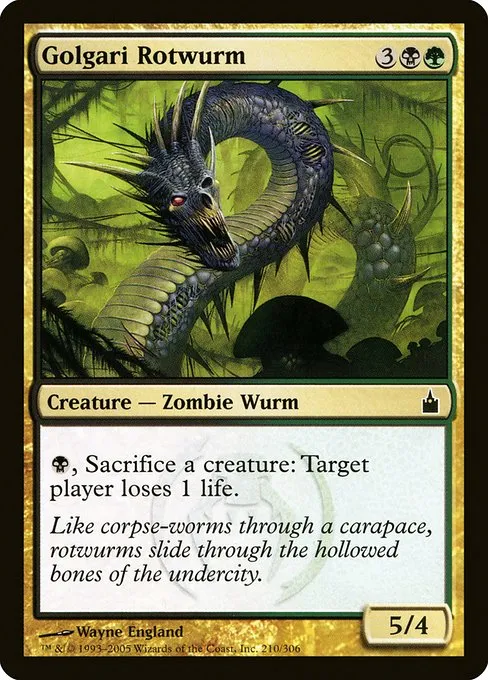 Golgari Rotwurm · Ravnica: City of Guilds 210/306