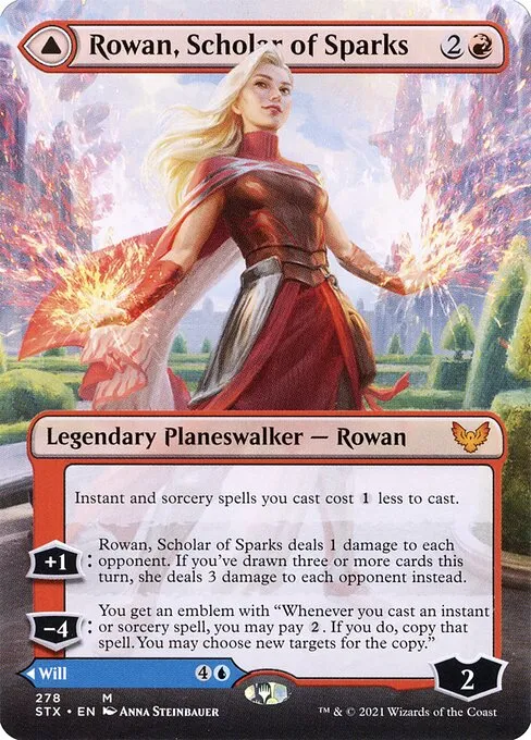 Rowan, Scholar of Sparks // Will, Scholar of Frost · Strixhaven: School of Mages 278/393