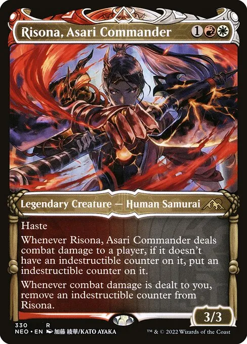 Risona, Asari Commander · Kamigawa: Neon Dynasty 330/531