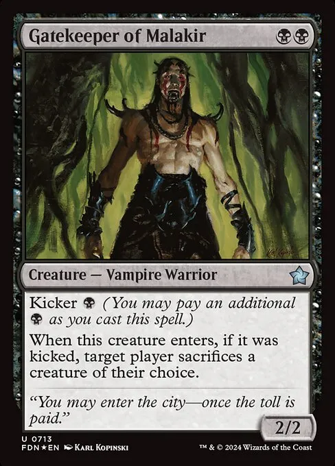 Gatekeeper of Malakir · Foundations 713/771