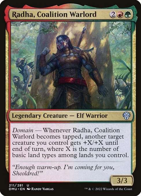 Radha, Coalition Warlord · Dominaria United 211/453