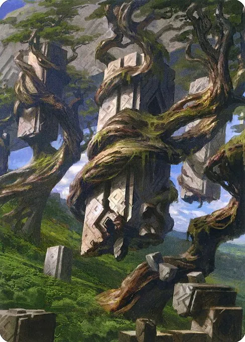 Forest // Forest · Zendikar Rising Art Series 20/81