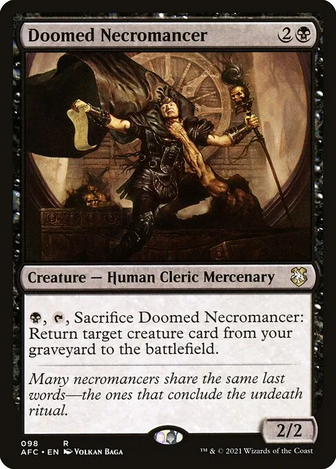 Doomed Necromancer · Forgotten Realms Commander 98/331