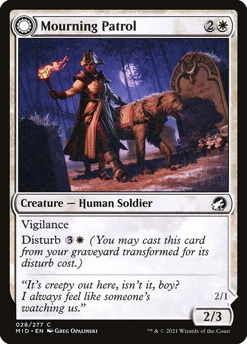 Mourning Patrol // Morning Apparition · Innistrad: Midnight Hunt 28/399