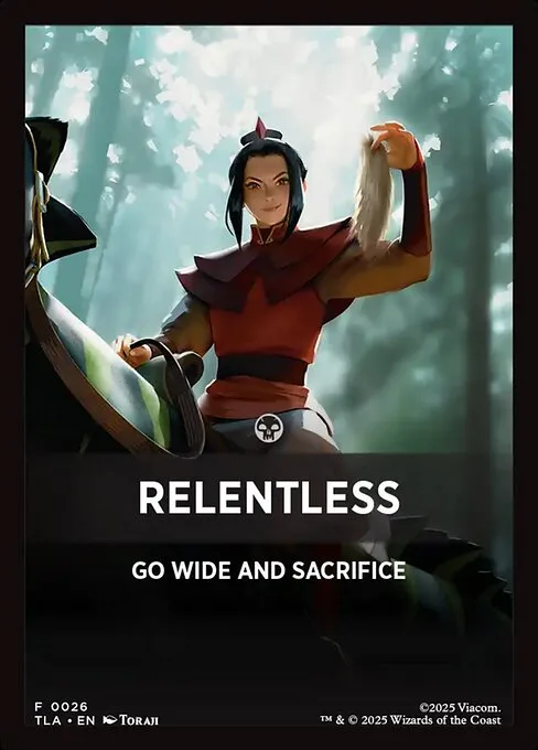 Relentless · Avatar: The Last Airbender Jumpstart Front Cards 26/46