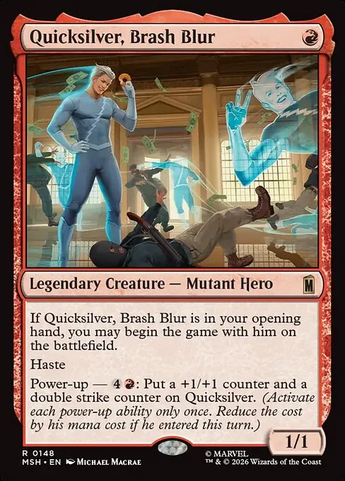 Quicksilver, Brash Blur · Marvel Super Heroes 148/24