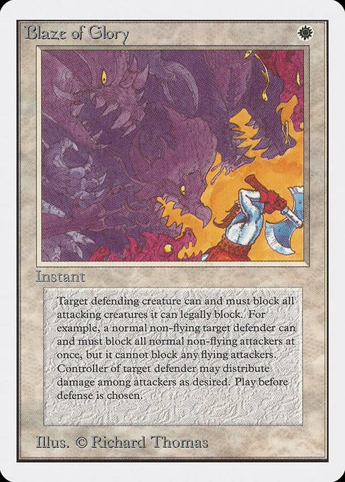 Blaze of Glory · Unlimited Edition 6/302