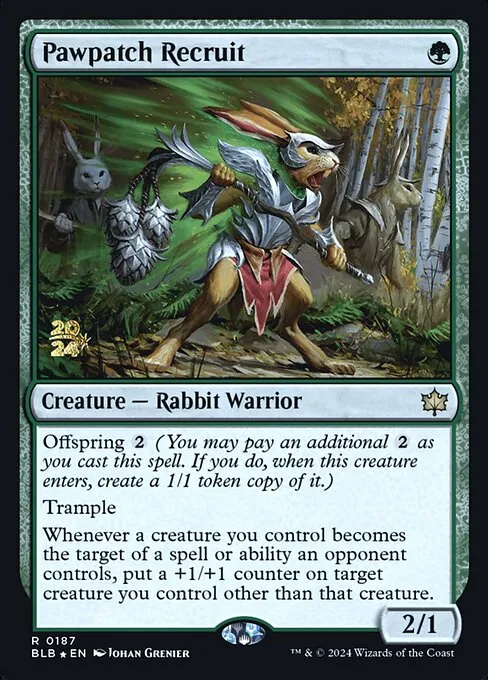 Pawpatch Recruit · Bloomburrow Promos 187s/160