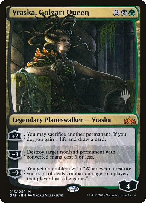 Vraska, Golgari Queen · Guilds of Ravnica Promos 213p/84