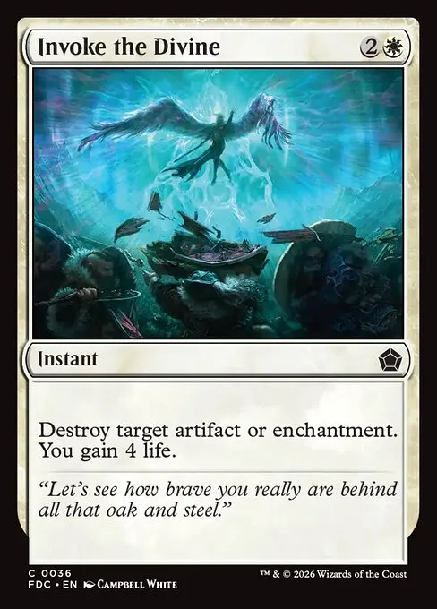 Invoke the Divine · Foundations Commander 36/3