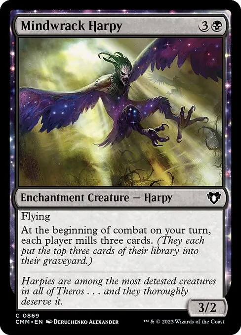 Mindwrack Harpy · Commander Masters 869/1067
