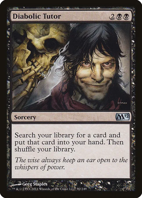 Diabolic Tutor · Magic 2012 92/249