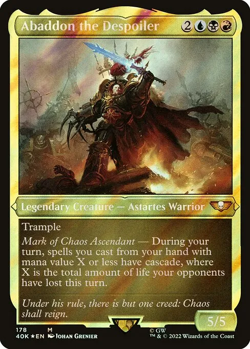 Abaddon the Despoiler · Warhammer 40,000 Commander 178/617