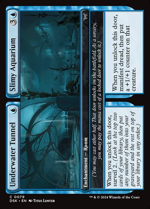 Underwater Tunnel // Slimy Aquarium · Duskmourn: House of Horror 79/419