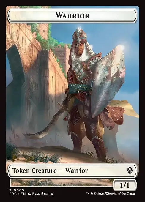 Warrior · Reality Fracture Commander Tokens 5/1