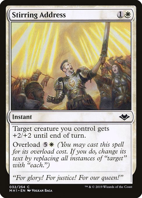Stirring Address · Modern Horizons 32/255