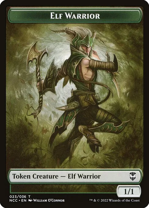 Elf Warrior · New Capenna Commander Tokens 23/36