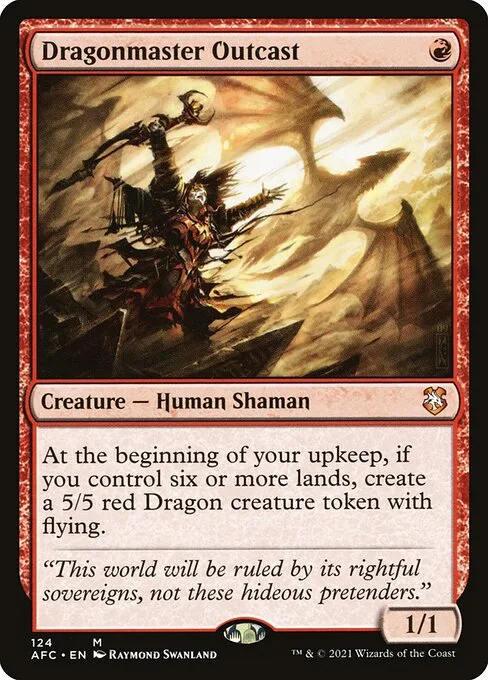 Dragonmaster Outcast · Forgotten Realms Commander 124/331