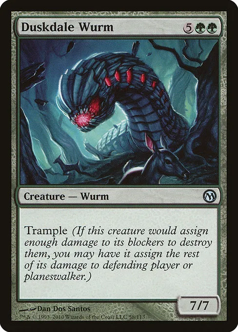 Duskdale Wurm · Duels of the Planeswalkers 58/113
