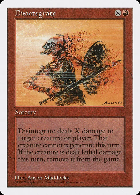 Disintegrate · Fifth Edition 219/460