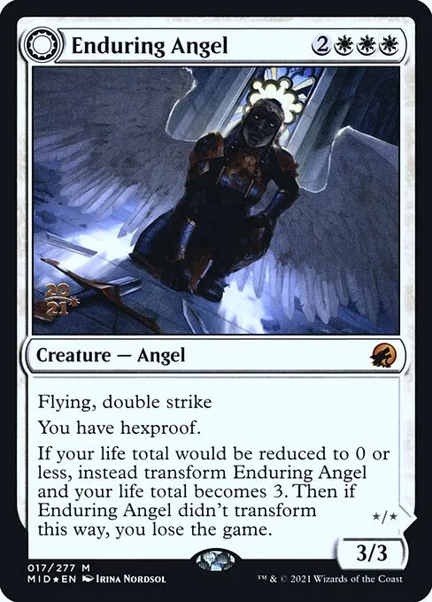 Enduring Angel // Angelic Enforcer · Innistrad: Midnight Hunt Promos 17s/155
