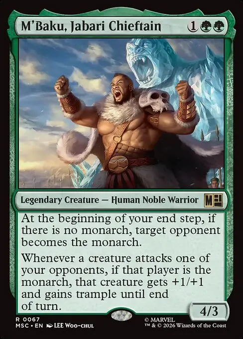 M'Baku, Jabari Chieftain · Marvel Super Heroes Commander 67/9