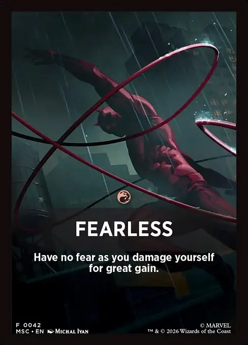 Fearless · Marvel Super Heroes Jumpstart Front Cards 42/61