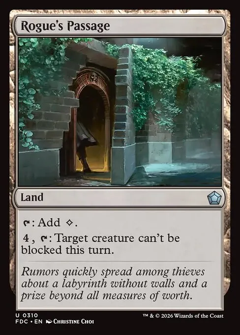Rogue's Passage · Foundations Commander 310/3