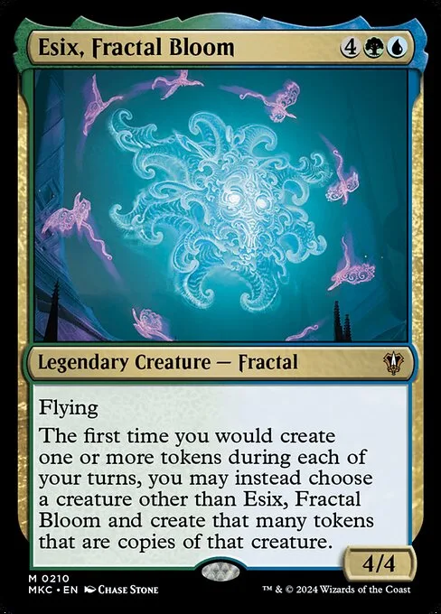 Esix, Fractal Bloom · Murders at Karlov Manor Commander 210/358