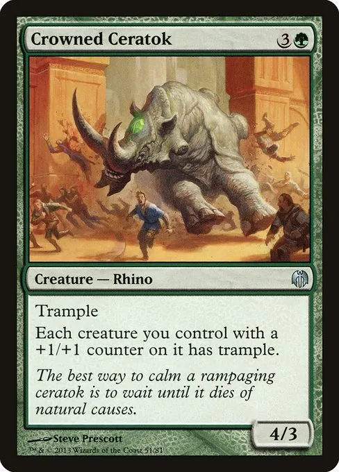 Crowned Ceratok · Duel Decks: Heroes vs. Monsters 51/81