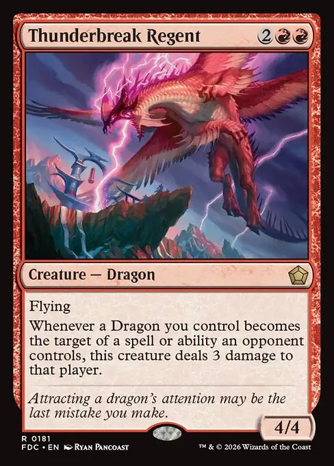 Thunderbreak Regent · Foundations Commander 181/3