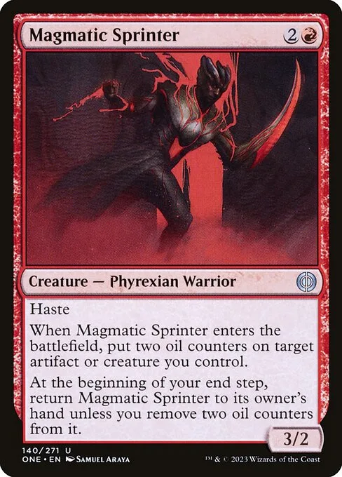 Magmatic Sprinter · Phyrexia: All Will Be One 140/479