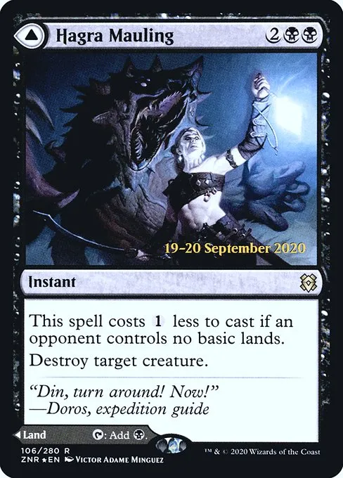 Hagra Mauling // Hagra Broodpit · Zendikar Rising Promos 106s/153