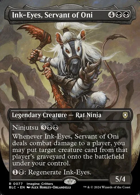 Ink-Eyes, Servant of Oni · Bloomburrow Commander 77/356