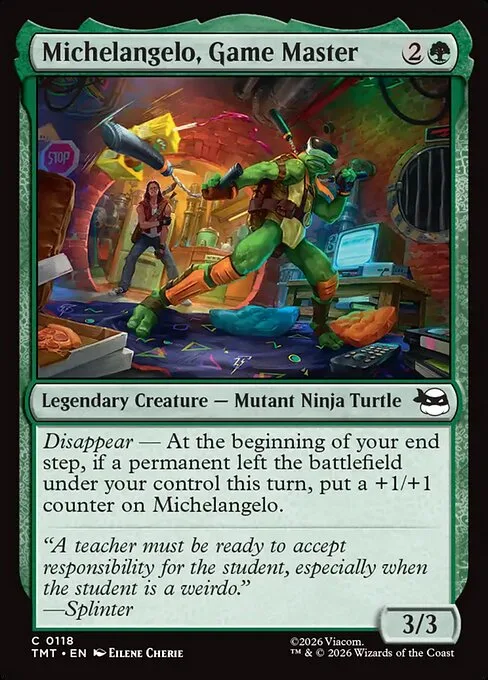 Michelangelo, Game Master · Teenage Mutant Ninja Turtles 118/320