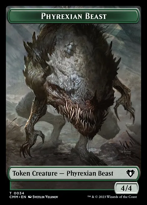 Phyrexian Beast · Commander Masters Tokens 34/81