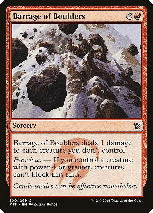 Barrage of Boulders · Khans of Tarkir 100/293
