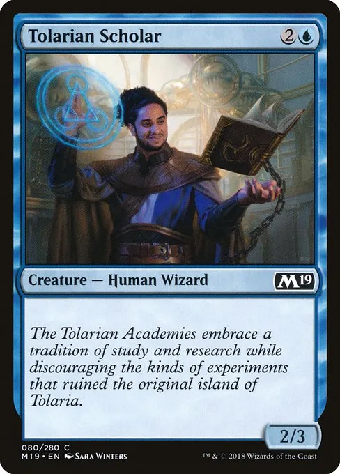 Tolarian Scholar · Core Set 2019 80/314