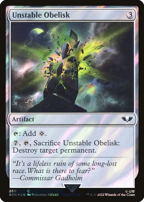 Unstable Obelisk · Warhammer 40,000 Commander 260★/617
