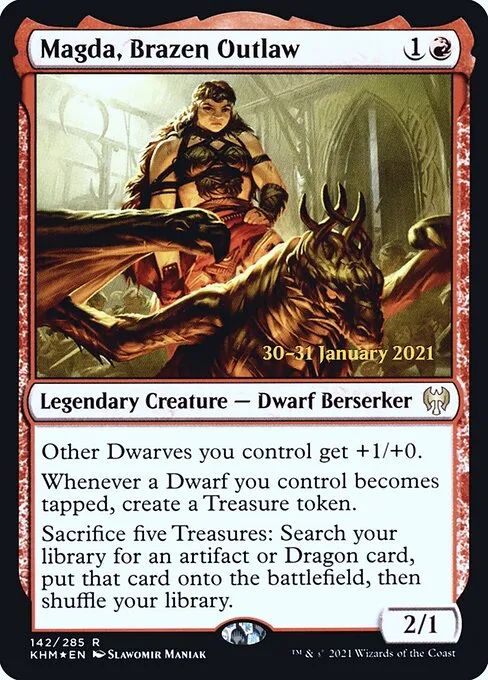 Magda, Brazen Outlaw · Kaldheim Promos 142s/158