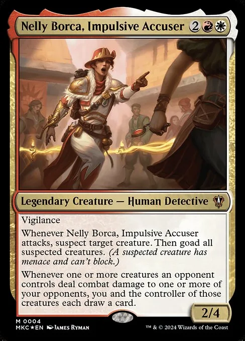 Nelly Borca, Impulsive Accuser · Murders at Karlov Manor Commander 4/358