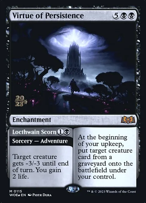 Virtue of Persistence // Locthwain Scorn · Wilds of Eldraine Promos 115s/160