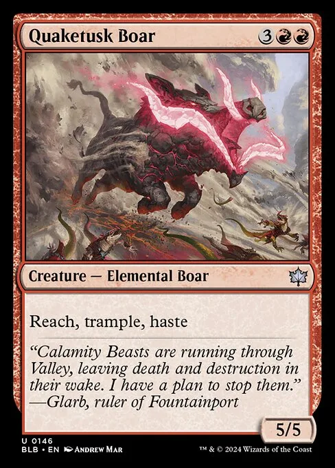 Quaketusk Boar · Bloomburrow 146/398