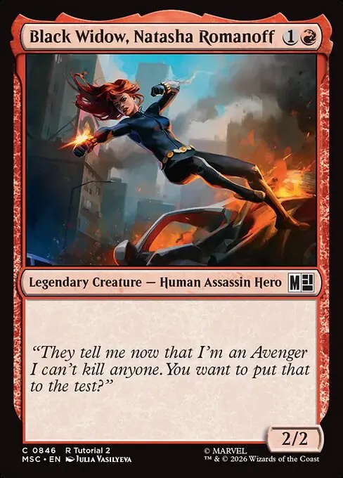 Black Widow, Natasha Romanoff · Marvel Super Heroes Commander 846/9