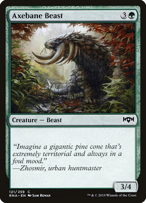 Axebane Beast · Ravnica Allegiance 121/273